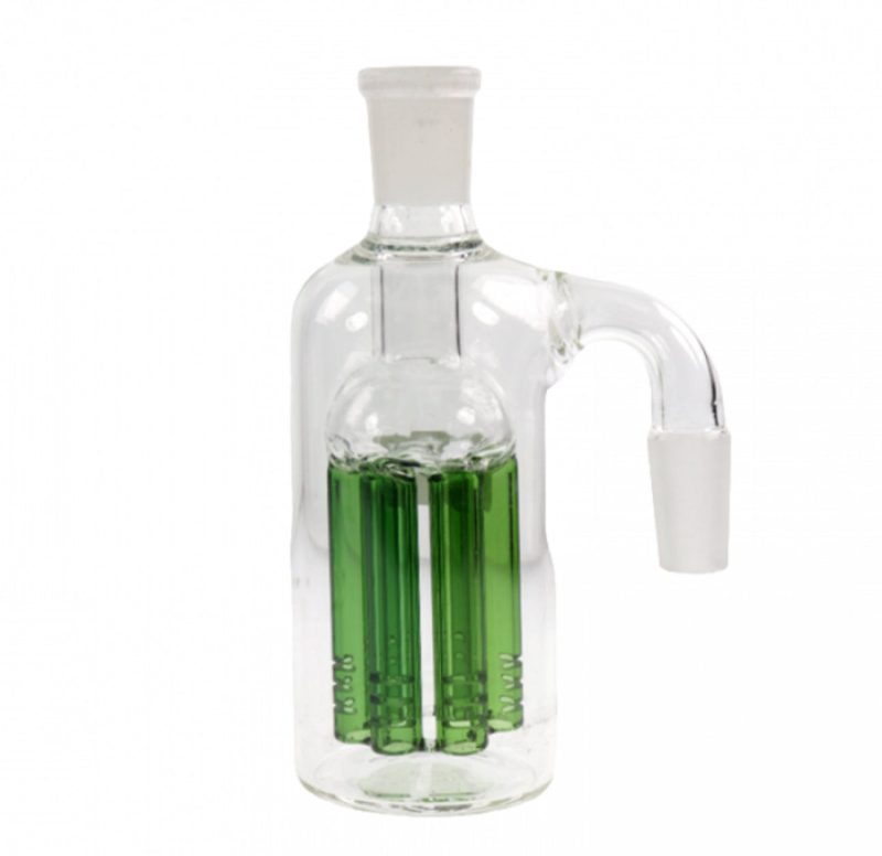 5 inch 6 arm tree perc glass ash catcher 14mm male