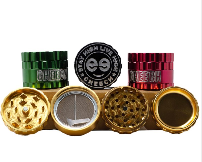 62mm cheech embossed logo grinder set