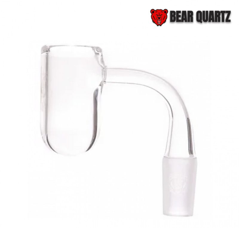 bear quartz 25mm v2 round bottom glass banger