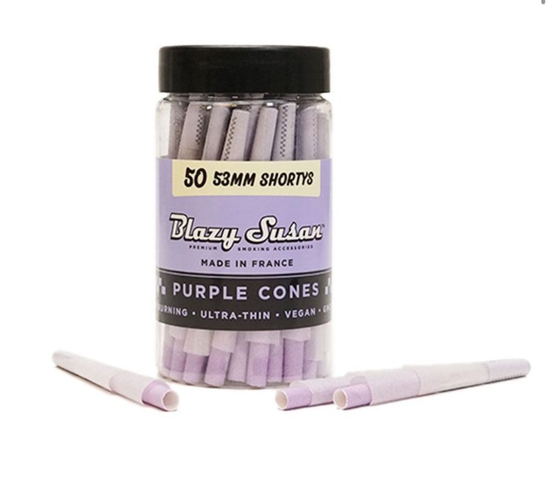 blazy susan 53mm purple cones 50ct