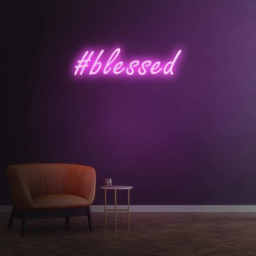 blessed neon sign led wall decor