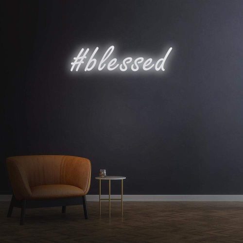 blessed neon sign led wall light