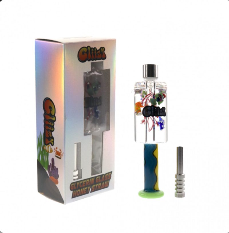 gliizy honey straw glass nectar collector complete set